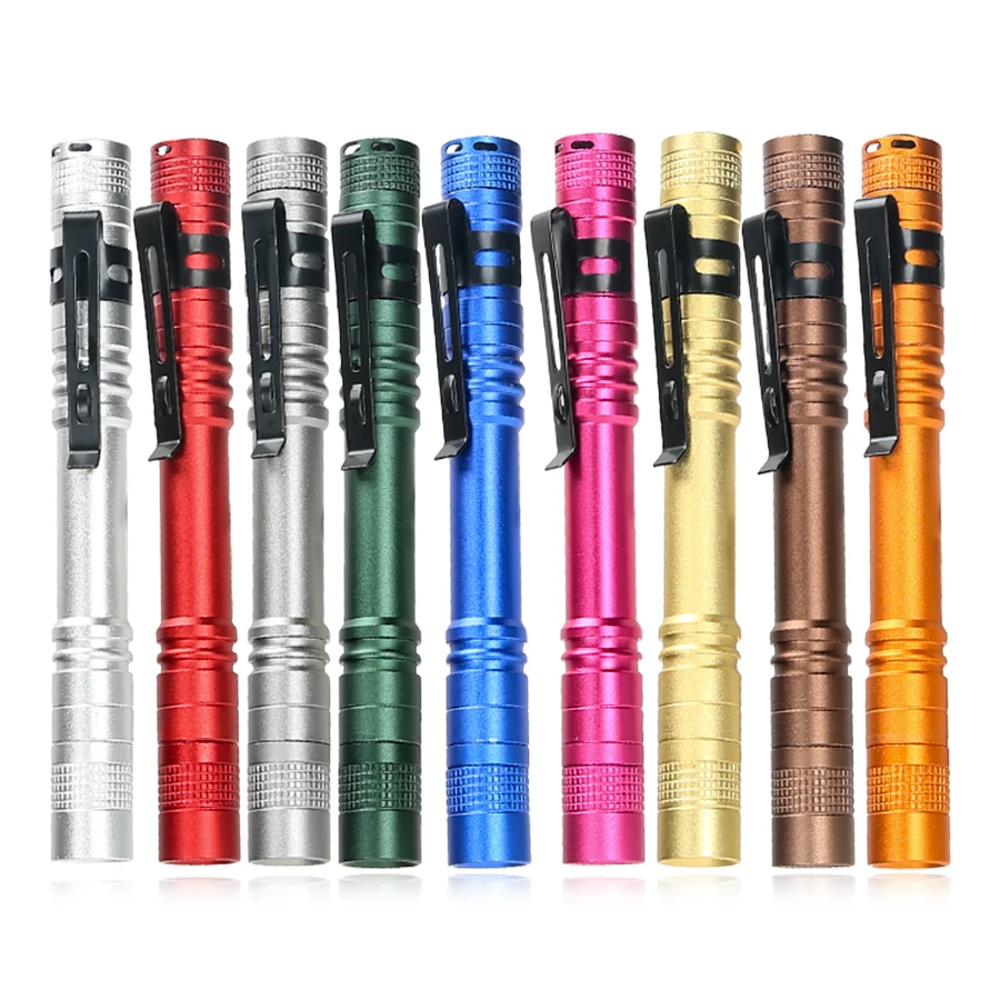 Tragbare Mini LED EDC Taschenlampe Mit Stift Clip Handheld Ultra Taschenlampe Verwenden AAA Batterie Für Outdoor Notfall Lampe Kinder Geschenk