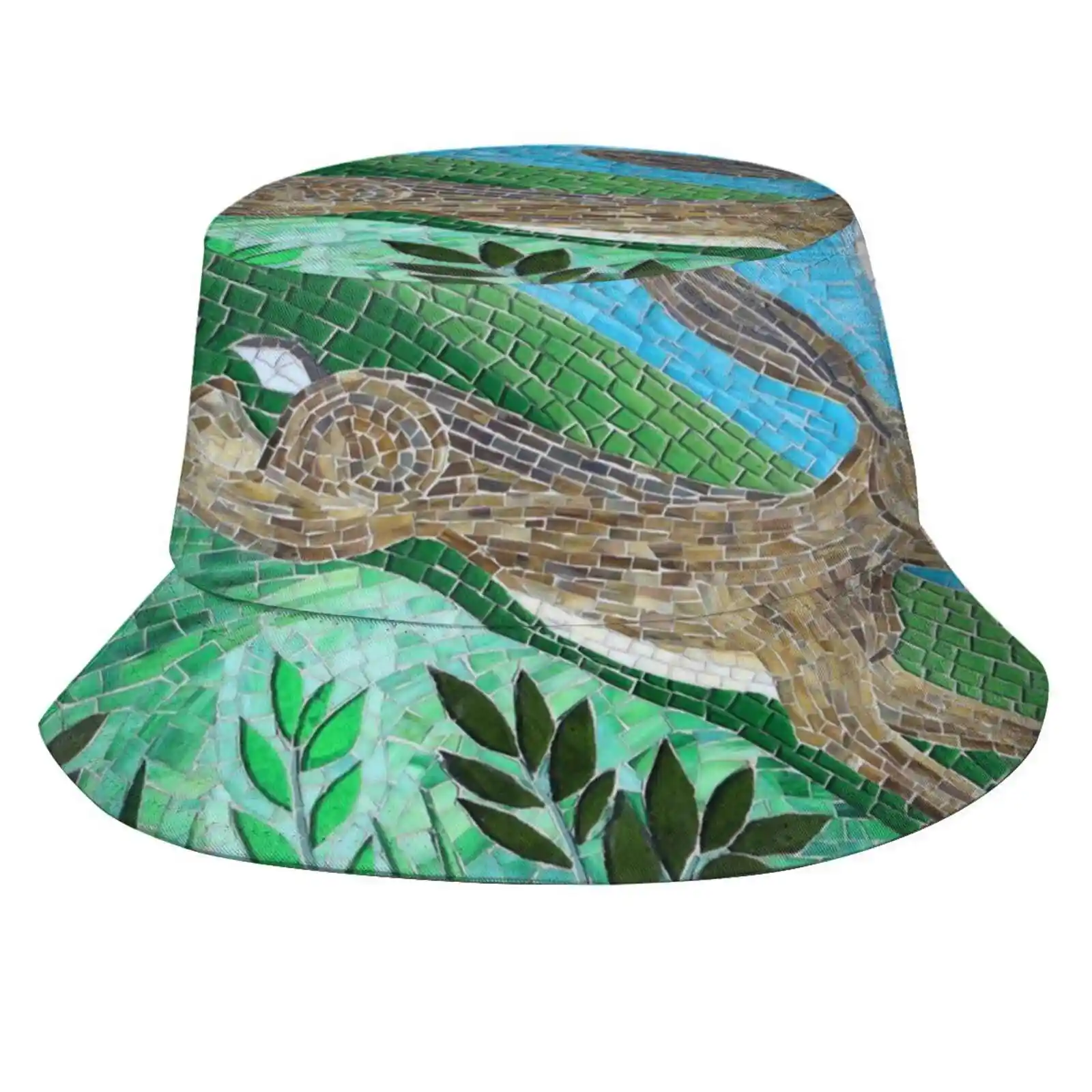 Leaping Hare And Moon Mosaic By Sue Kershaw Sun Cap Fisherman Hat Bucket Hats Mosaic Art Sue Kershaw Ceramic Original Mosaic