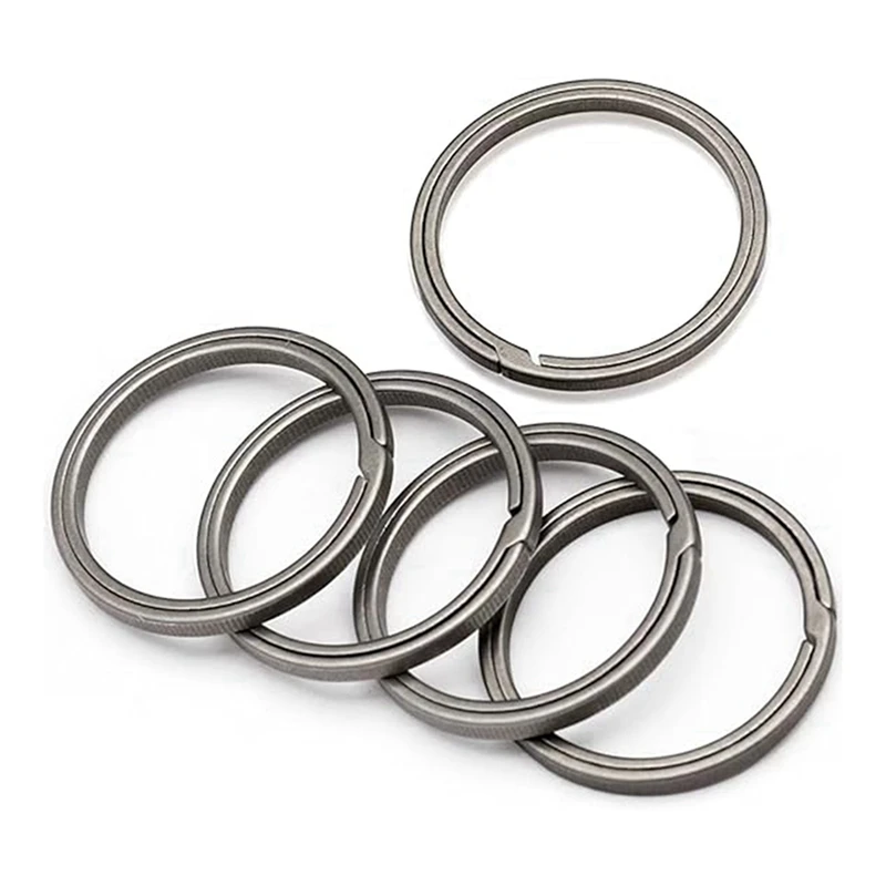 Titanium Key Ring, Quick Release Side-Pushing Ring, Super Lightweight Key Organizer, Outer Diameter 30MM, 10PCS