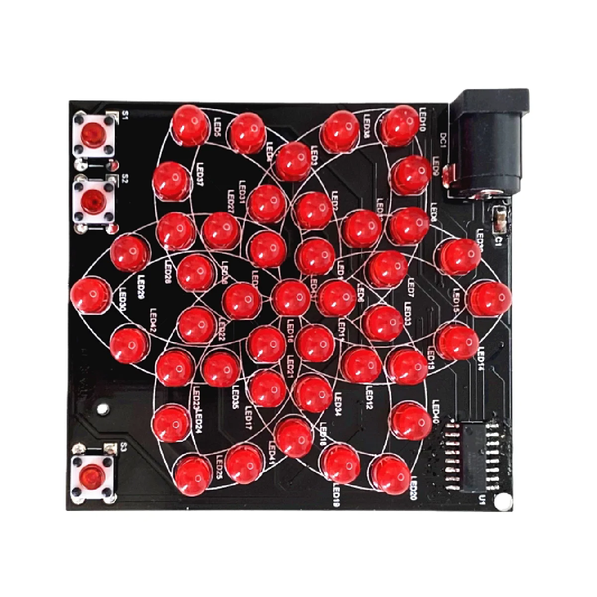 Windmill LED Light DIY Soldering Kit,Microcontroller Electronic Project for STEM Learning Hobby Practice