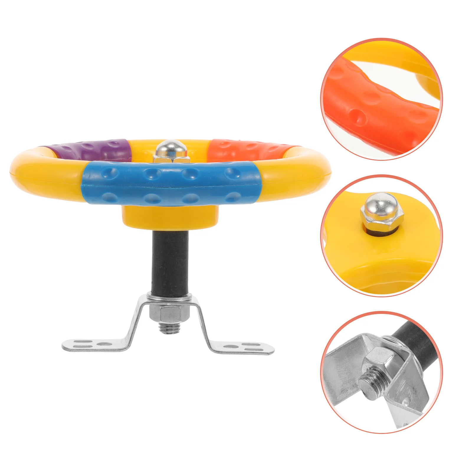 

Toy Rocker Children Steering Wheel for Playground Pretend Rocking Car Backyard Plastic Swing Accessory