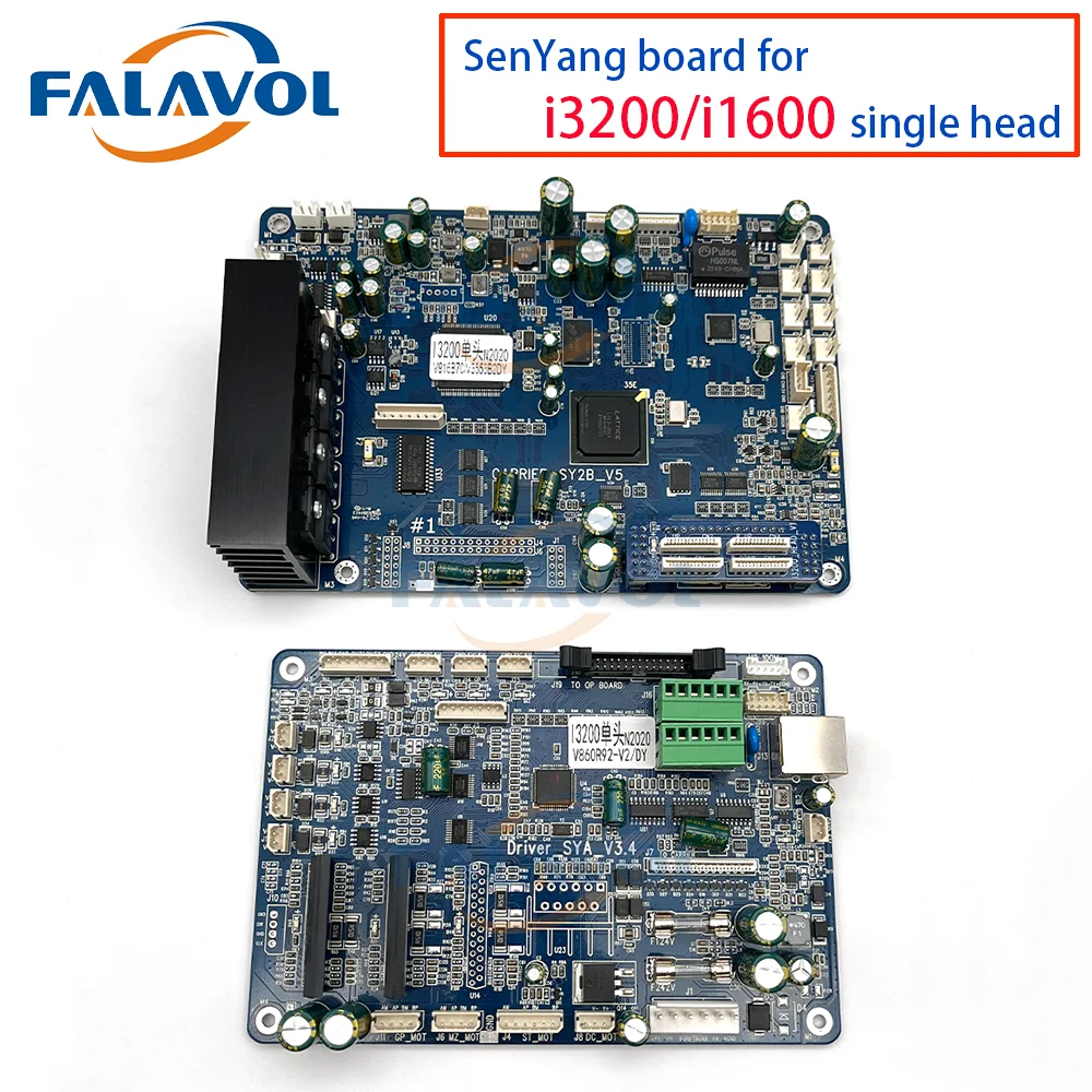 Плата FALAVOL Senyang для Epson i3200/i1600, плата каретки с одной головкой, основная плата для головной платы принтера с экосольвентом, новая версия
