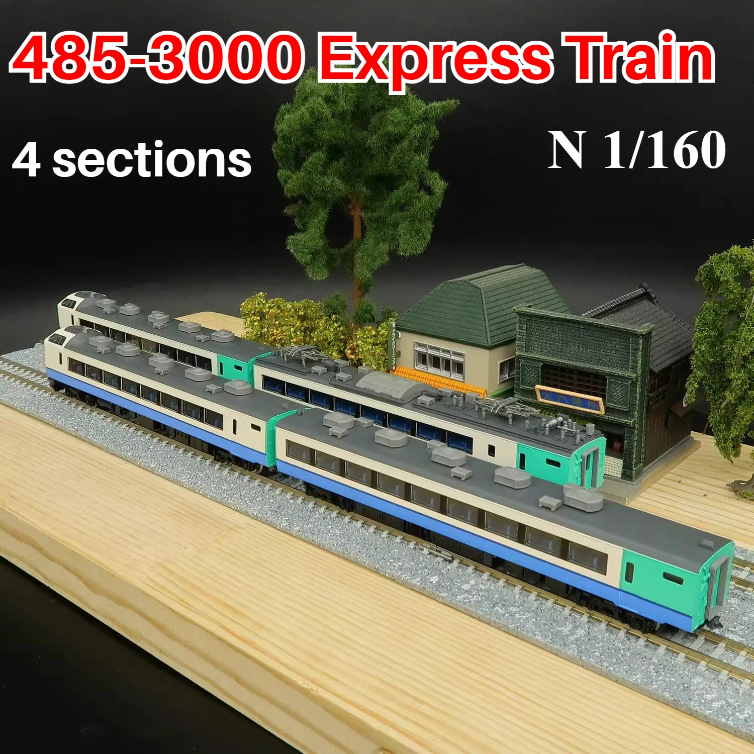 

TOMIX N-type 1/160 Scale Model Train 485-3000 Express Train Passenger Cars 92525 4-carriage Train Set Boy's Toy Gift