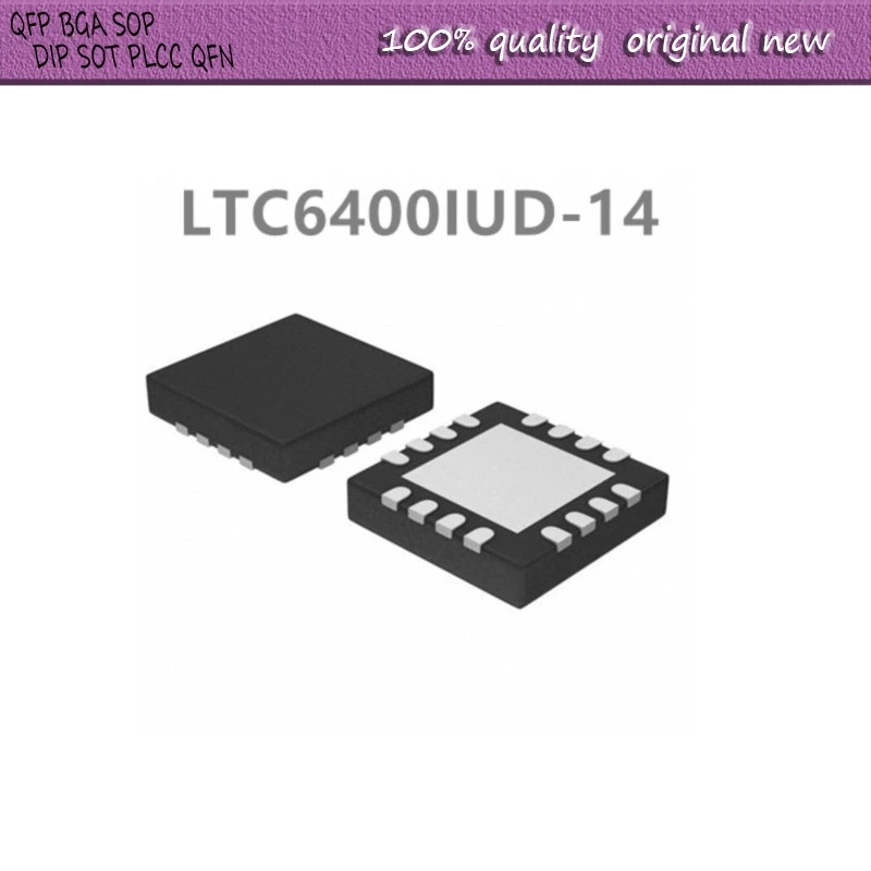 2Pcs/Lot   LTC6400IUD-14   LTC6400CUD-14 LTC6400  LCCR QFN16