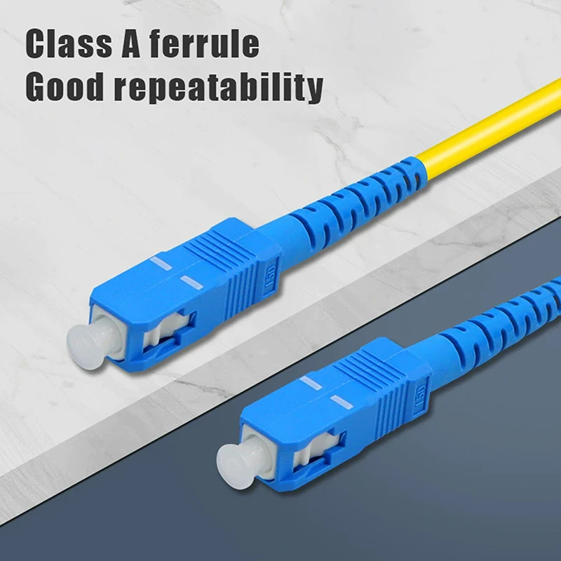SC To SC UPC Fiber Optical Patch Cable Singlemode Simplex SMF 9/125μm Single Mode Bend Insensitive 2.0mm Fiber Optic Cord