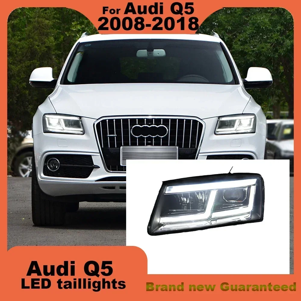 

Для Audi Q5 2008-2018, обновление 2020, светодиодные фары, лазерные линзы, головка, передний фонарь, дневные ходовые огни, аксессуары для фар