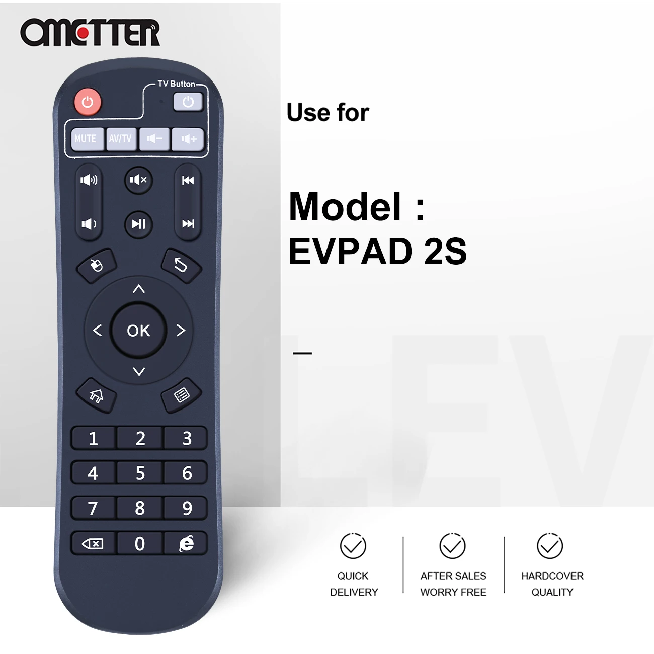 Remote Control for EVPAD Precise Control TV Set Top Box Pro 2S 2T Plus Pro+ 2S+