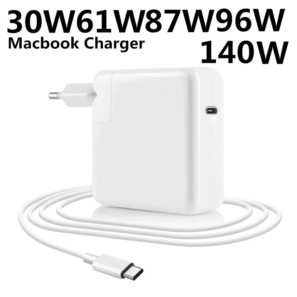 Pd Usb C3.0 Laptop Notebook Power Adapter 30W 61W 67W 87W 96W 140W 5a Snellader Voor Apple Macbook Pro Air M1 M2 12/13/14/16in