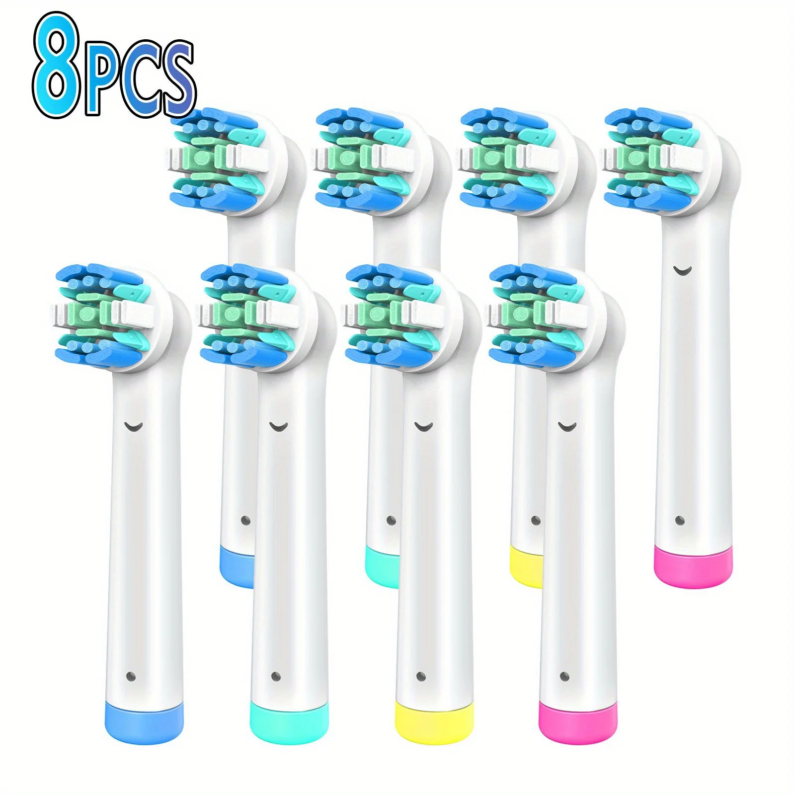 

Toothbrush Replacement Heads Refill for Oral-B Electric Toothbrush Dupont Soft Bristle Floss Cleaning-8 Pack Toothbrush Heads