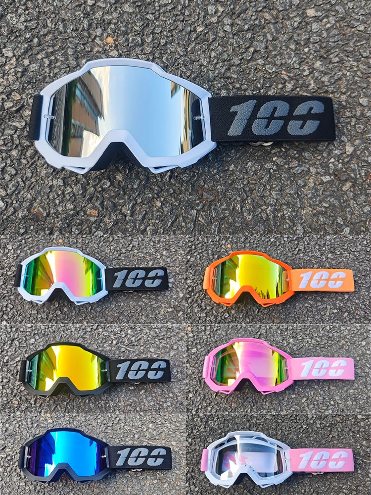 AliExpress NONE 100 Motorcycle Goggles Cycling Glasses Outdoor Off-Road Ski Outdoor Sport MX ATV Dirt Bike Racing Motocross