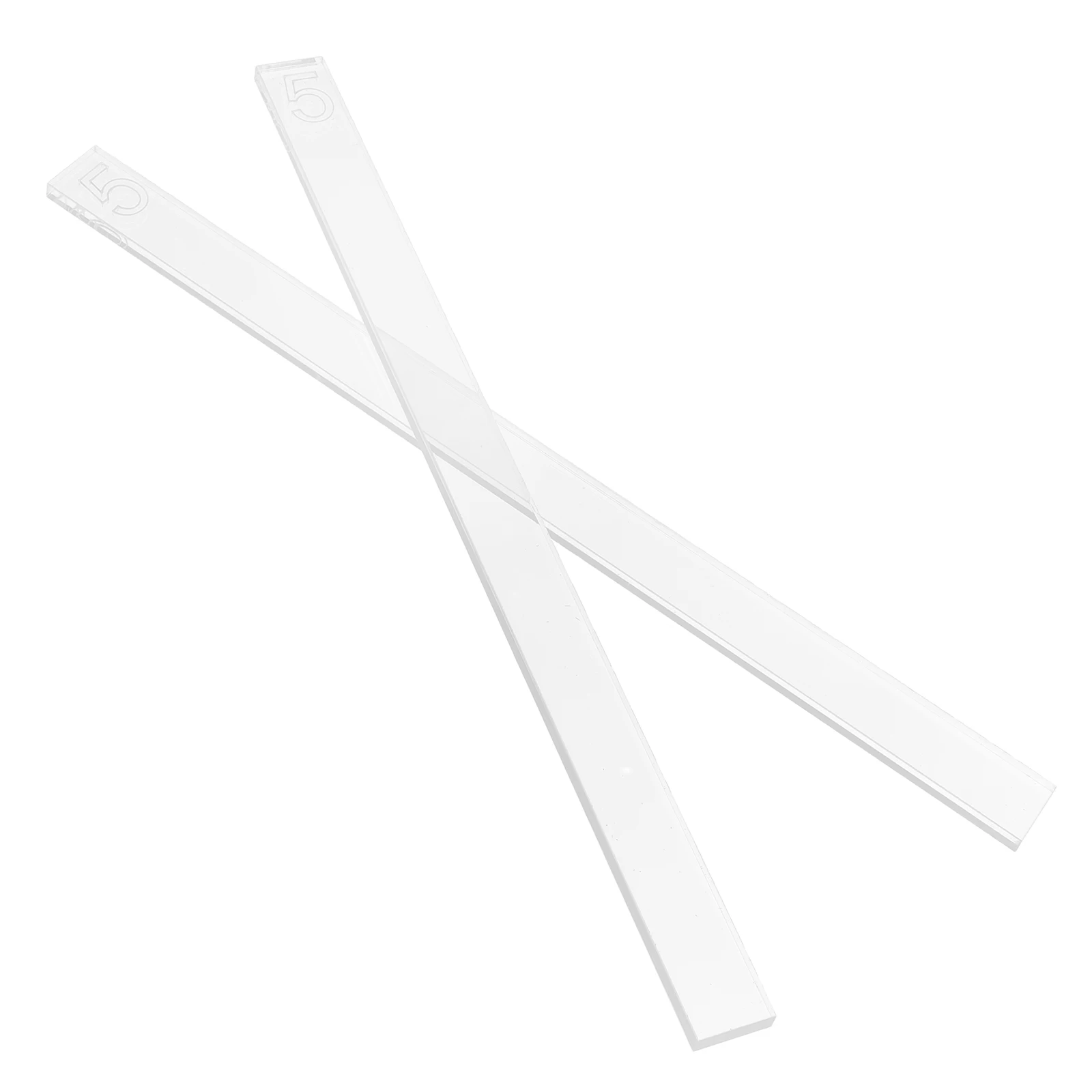 

2pcs Acrylic Cookie Thickness Balance Ruler Measuring Strips Smoother Baking Tool Pastry Fondant Maker Level Scale