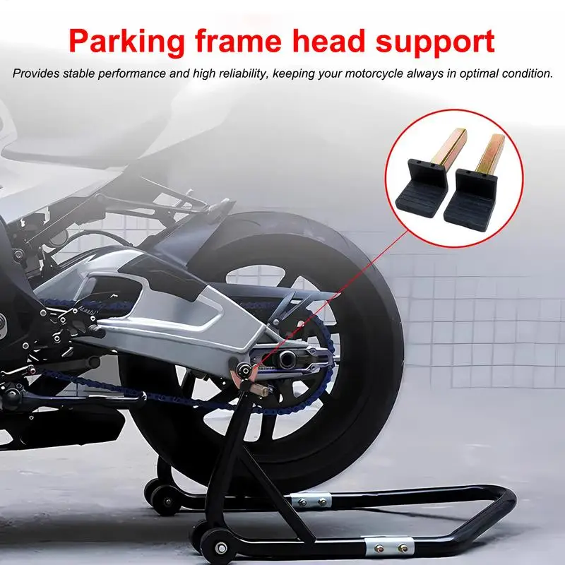 2 قطعة دراجة نارية الخلفية حامل مرفق الثقيلة عجلة إطار دعم Swingarm بكرة رفع حامل دراجة نارية Paddock حامل السنانير