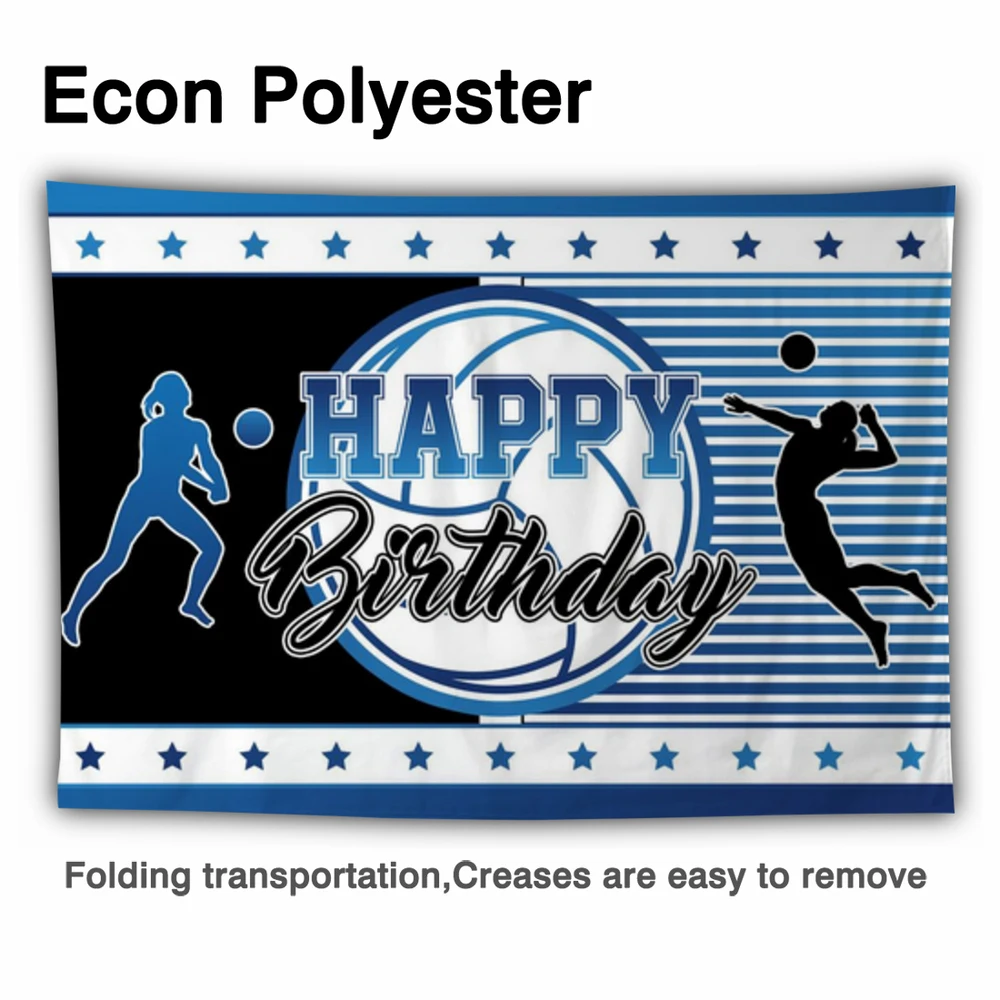 Funnytree Volleyball Glücklich Geburtstag Sport Thema Hintergrund Varsity Reunion Schule Party Karneval Event Foto-shooting Hintergrund