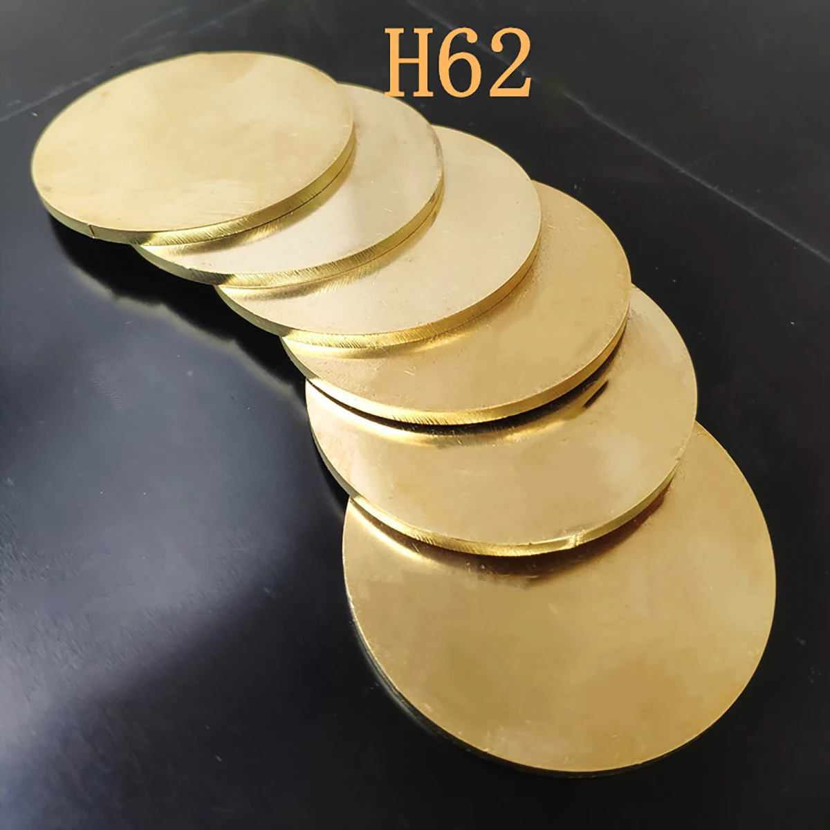 

1Pcs Thickness 1.5mm H62 Brass Disc Dia 10mm - 200mm Brass Gasket Pure Copper Round Plate Brass Parts Cutting