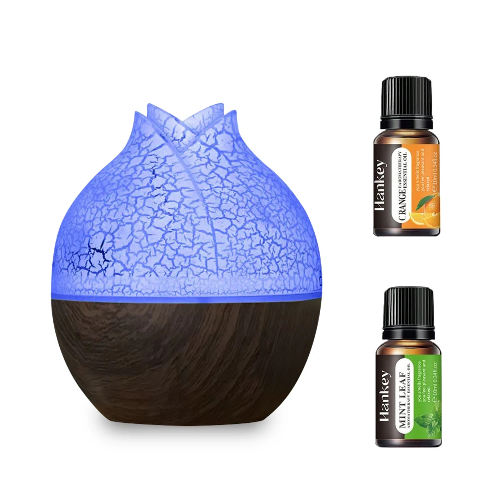 

Compact Desk Humidifier 130ml Tank, USB-Powered Mist & Diffuser with Touch-Control LED Lights - No Wasted Space!