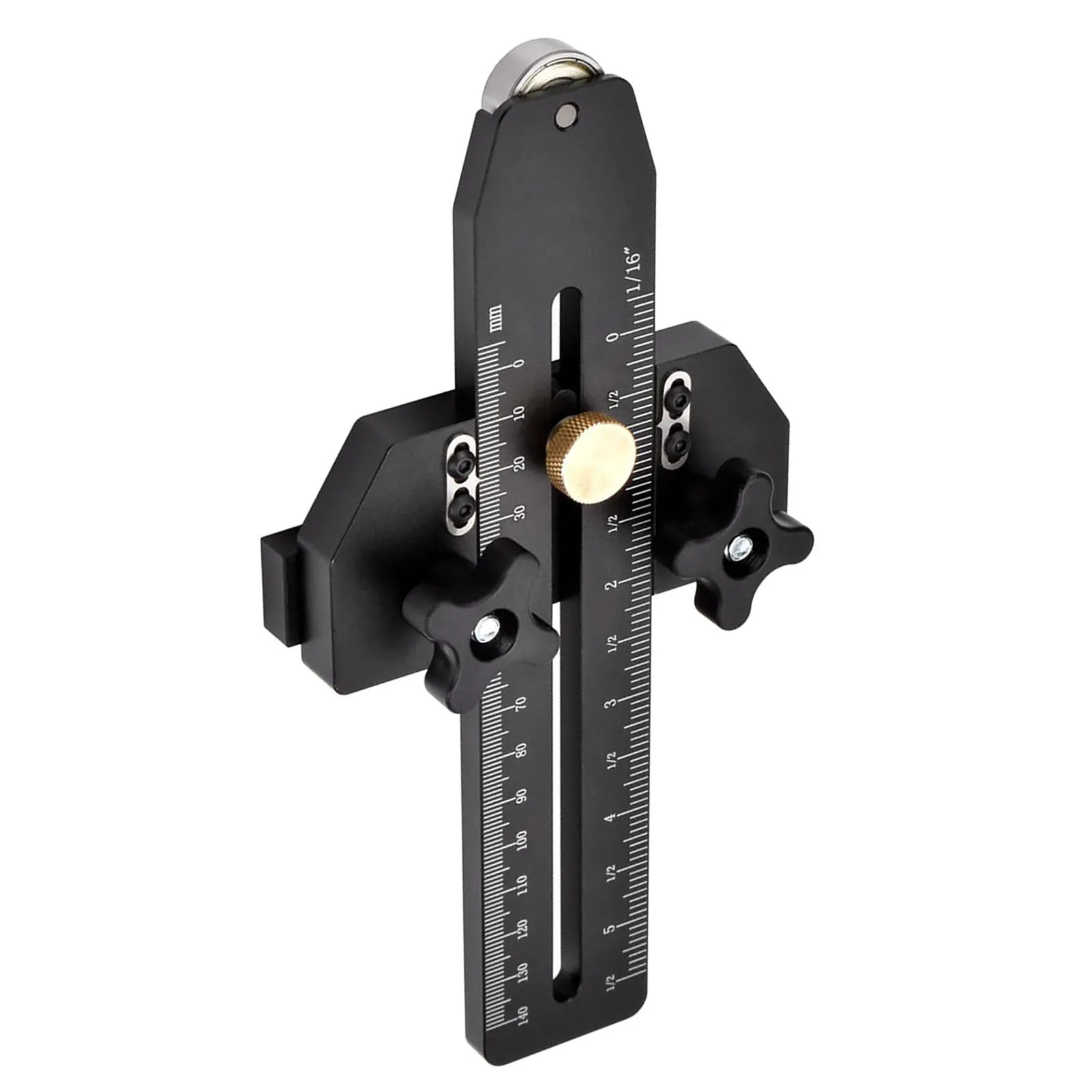 Thin Rip Jig Table Band Saw Router Table Fast Ripping Guide with Roller Limiter Woodworking Tool for 3/8 X 3/4in T Slot