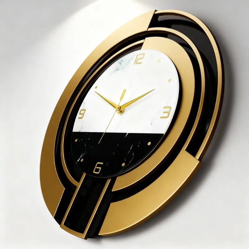 Luxury metal pendant clock, living room clock, hotel home interior decoration products