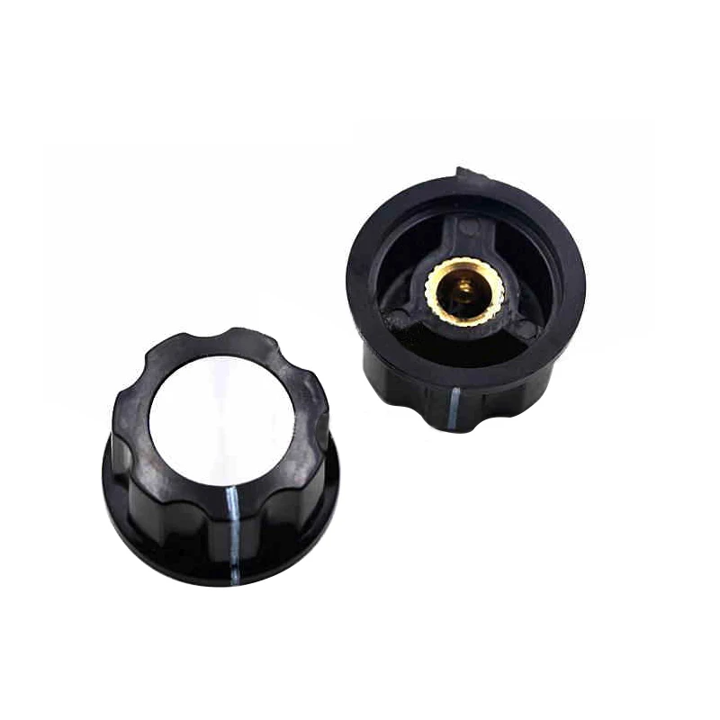 10PCS(5+5) Potentiometer Knob Kit MF-A03 Dial Knob + MF-A03 Bakelite Knob With Scale Plate Sheet Scale Digital Potentiometer Set