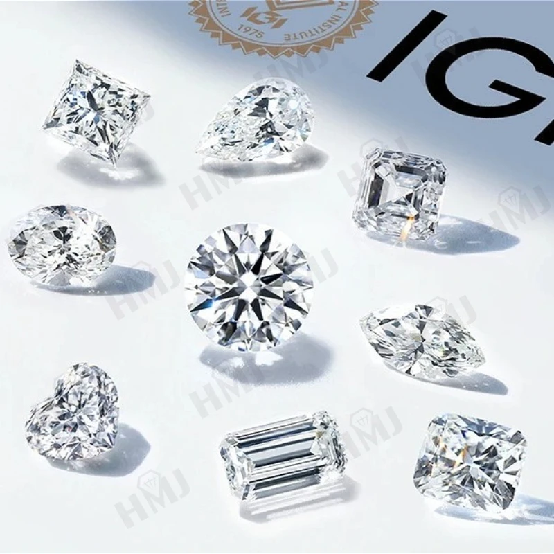 

Выращенный в лаборатории бриллиант круглый/овал/груша/принцесса/маркиза/сердце/треугольник/трилбион/изумрудный/подушка/асемчер/радиант HPHT CVD DEF VS-VVVS