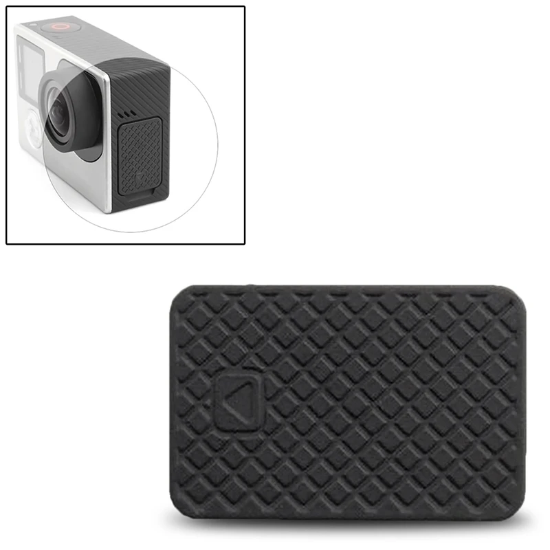 Juste de protection de porte latérale USB haut de gamme, remplacement noir pour Go Pro fore4 3 + 3, housse de protection pratique, caméra d'action, nouveau, 1 pièce