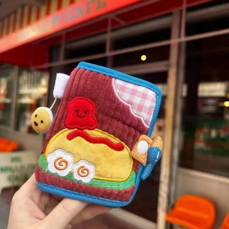 

Новинка: Милый короткий кошелек-портмоне на молнии для женщин, маленький складной джинсовый/вельветовый кошелек для карт и монет с мультяшным принтом
