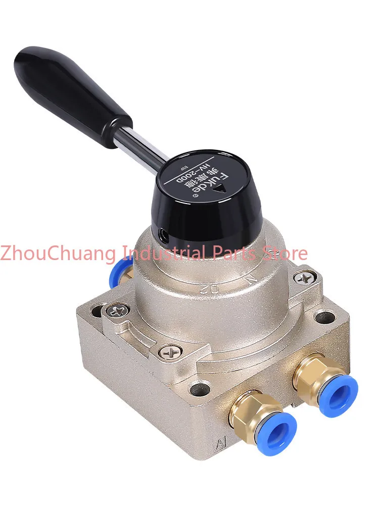 Pneumatic switch Manual HV200D/B one in and two out cylinders 02 Control reversing valve 03 Air valve