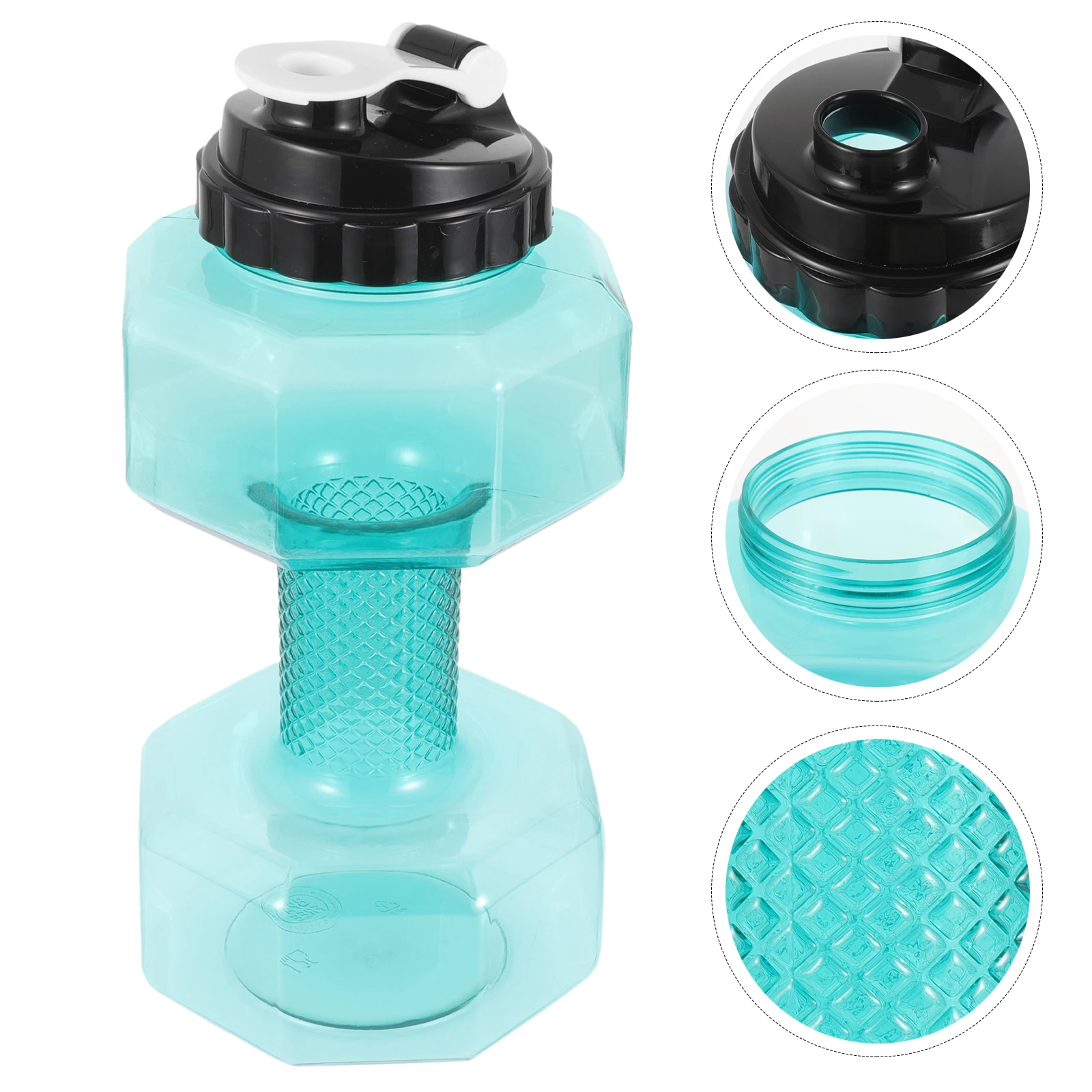 

Dumbbell Shaped Water Bottle Lightweight Sports Drinking Mug Portable Gym Kettle Durable Bpa-Free Easy Clean Travel Fitness