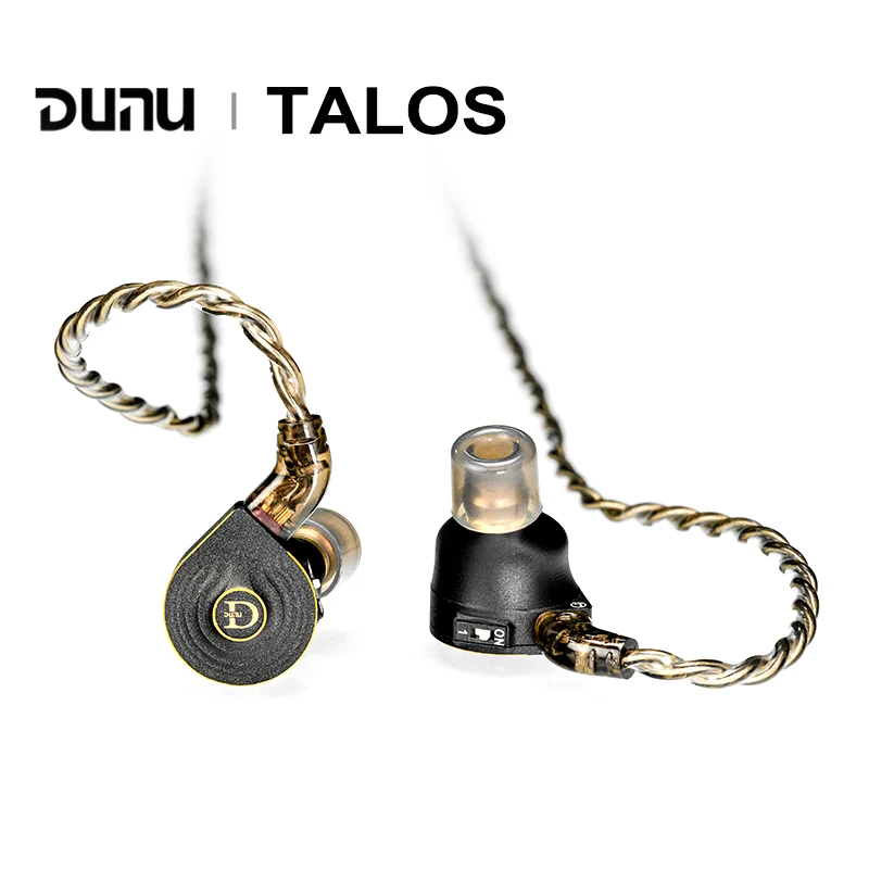 DUNU TALOS Planar 1DD + 2BA controlador híbrido auriculares intrauditivos IEM HiFi Audio música auriculares 0,78mm 2 pines Cable desmontable auriculares