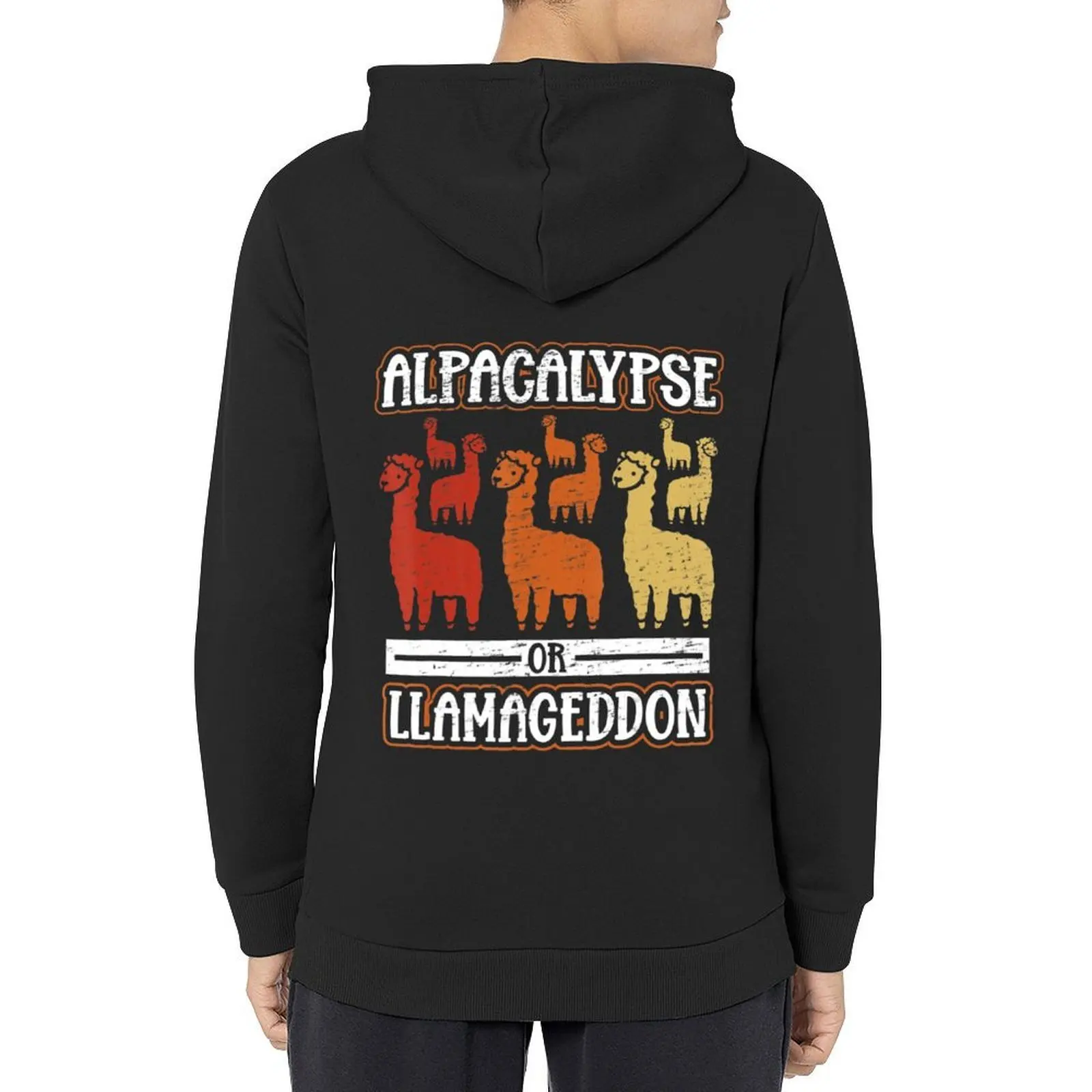 

Alpacalypse Or Llamageddon For A Llama Fan Alpaca Llama Hoodie men wear korean clothes autumn hoodies and sweatshirts new