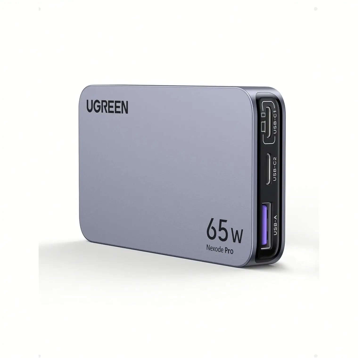 UGREEN Nexode Pro 65W USB C Charger Flat 3-Port Ultra-Slim GaN Compact Fast PPS Wall Charger for MacBook