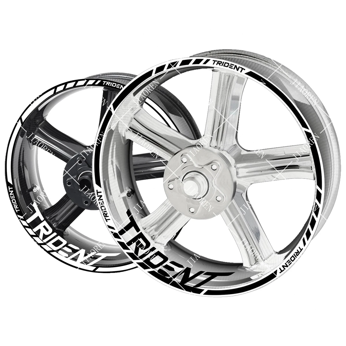 

Christmas Halloween Vinyl Triumph Wheel Sticker Trident Logo Rim Motorcycle Decal