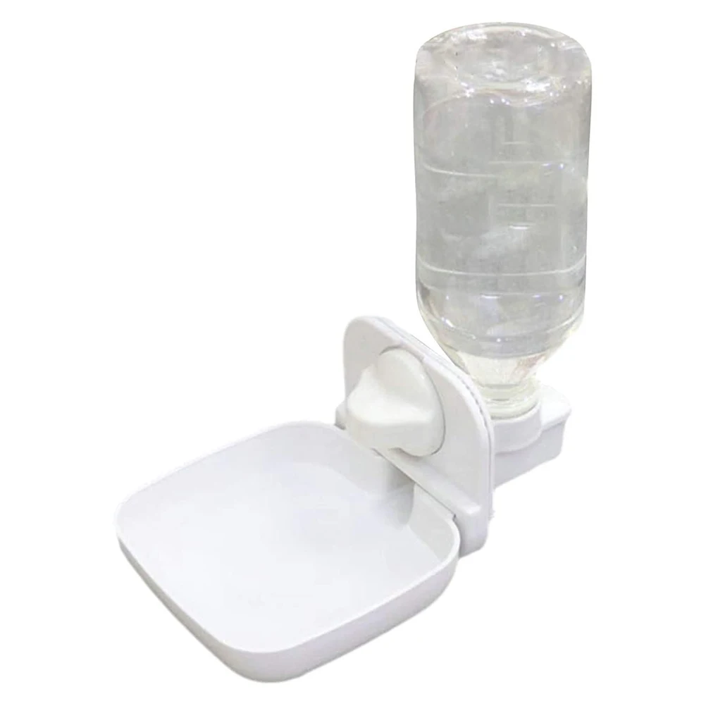 

1pc Pet Drinking Bottle Water Container Automatic Waterer for Rabbits White Plastic Easy Odorless Leakproof