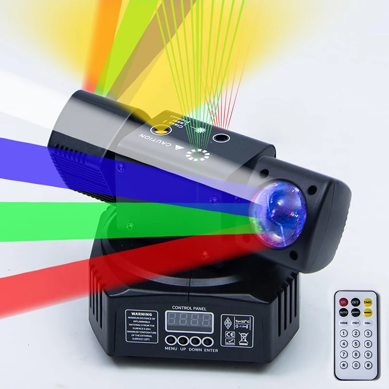 

DMX Disco LED Rotating Laser Beam Strobe Light Wireless Remote Control Colorful Effects Stage Lighting DJ Nightclub Party Lights