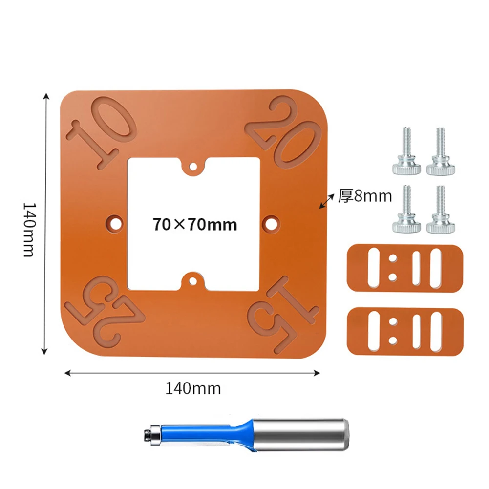 Router Corner Radius Templates Jig R10 R25 R30 R50 4 In Plastic Positioning Tool For Woodworking Milling Circular For Edge Trimm