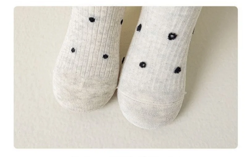 5 Paare/Set Kindersocken für Mädchen, Frühling und Herbst, weiche Baumwolle, gepunktet, Kindersocken, modische, süße, niedliche Stricksocken für Kinder, 2–12 Jahre – Detail 10