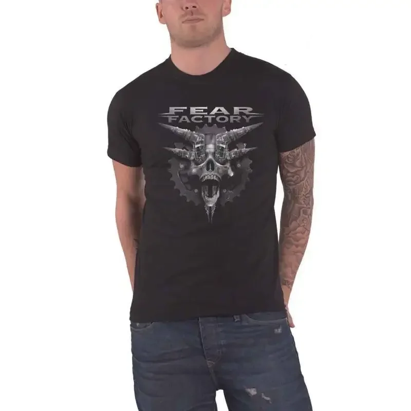 Fear Factory T Shirt Legacy Band Logo New Official Mens Black Size S