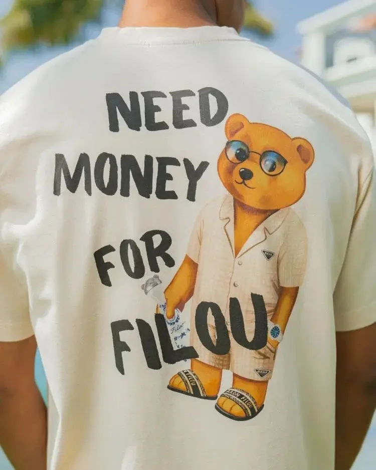 Baron Filou Holland Need Money for Filou camiseta para hombre estampada 100% algodón Casual deporte cuello redondo manga corta Casual camiseta de calle