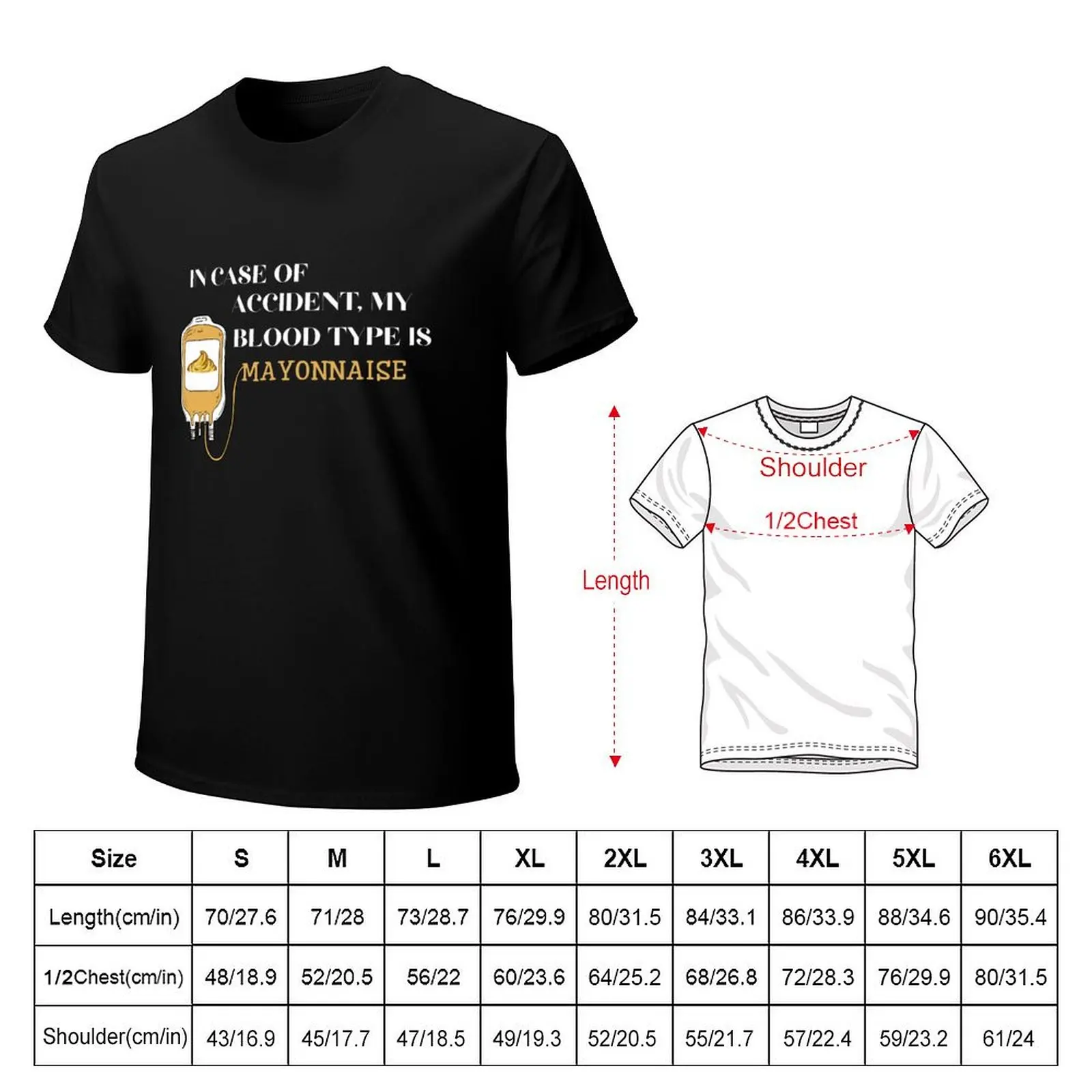 In case of accident my blood type is mayonnaise, Funny Dirty Christmas Joke 2020,Cute Family Gift Idea mayonnaise blood T-Shirt