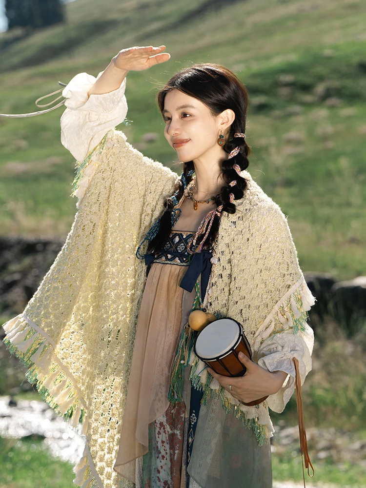 

Оригинальный комплект Hanfu для вечера в июле с ремешком Dr And awl ort Jaet, реформатор для осени 2024, новое поступление, женская одежда