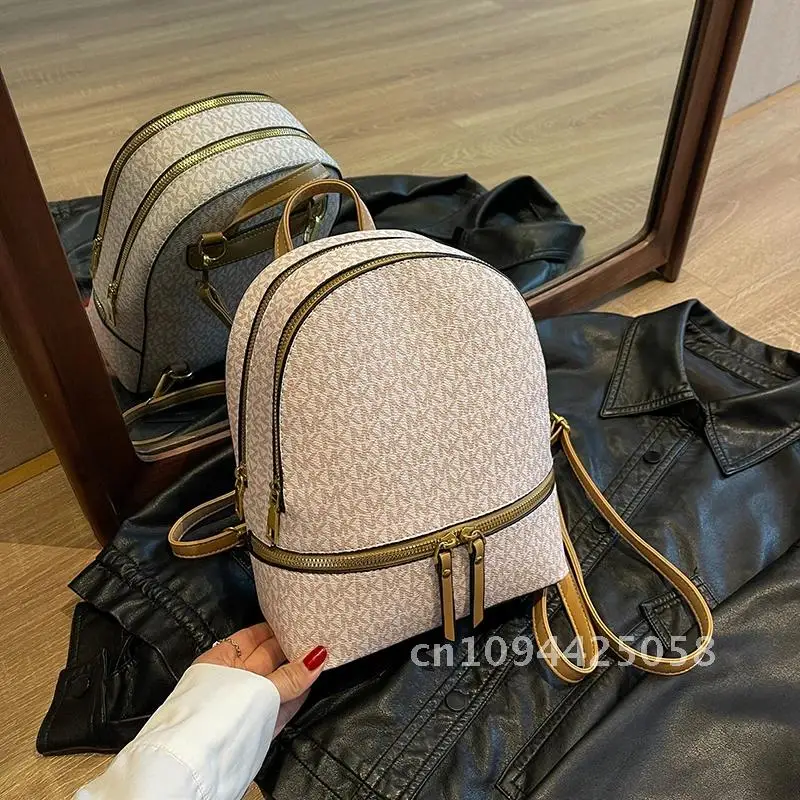 

Designer Backpacks Women High Quality PU Leather Backpack Large Capacity Girls Fashion for Pack New Travel Bags Back School 2023