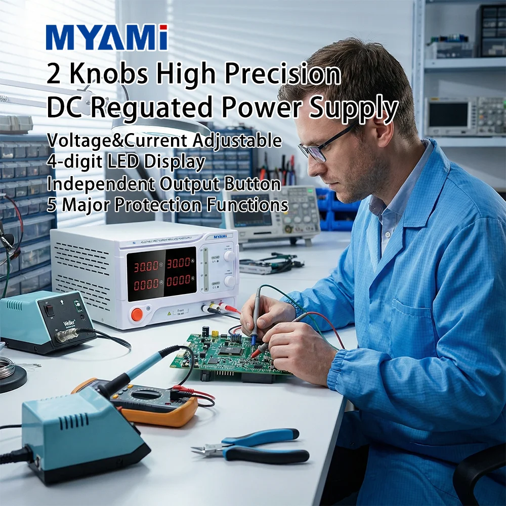 

MYAMI 15V 20V 30V 50V 60V 100V 120V 150V 200V 220V 300V 400V 500V 600V 800V Adjustable Bench Dc Regulated Power Supply