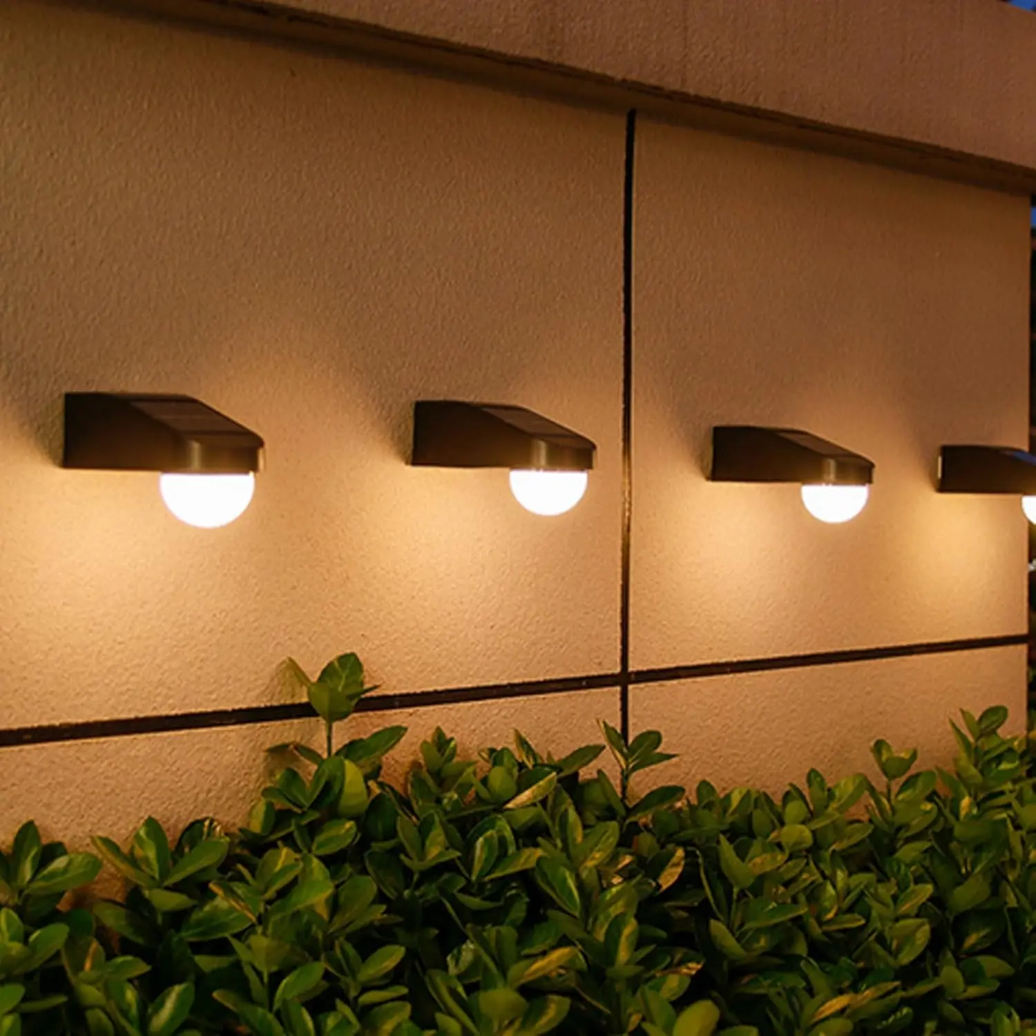 

Solar Fence Lights Outdoor Auto On/Off Dusk to Dawn Waterproof Solar Deck Light for Yard Pathway Patio Step Wall Garden Sun Lamp