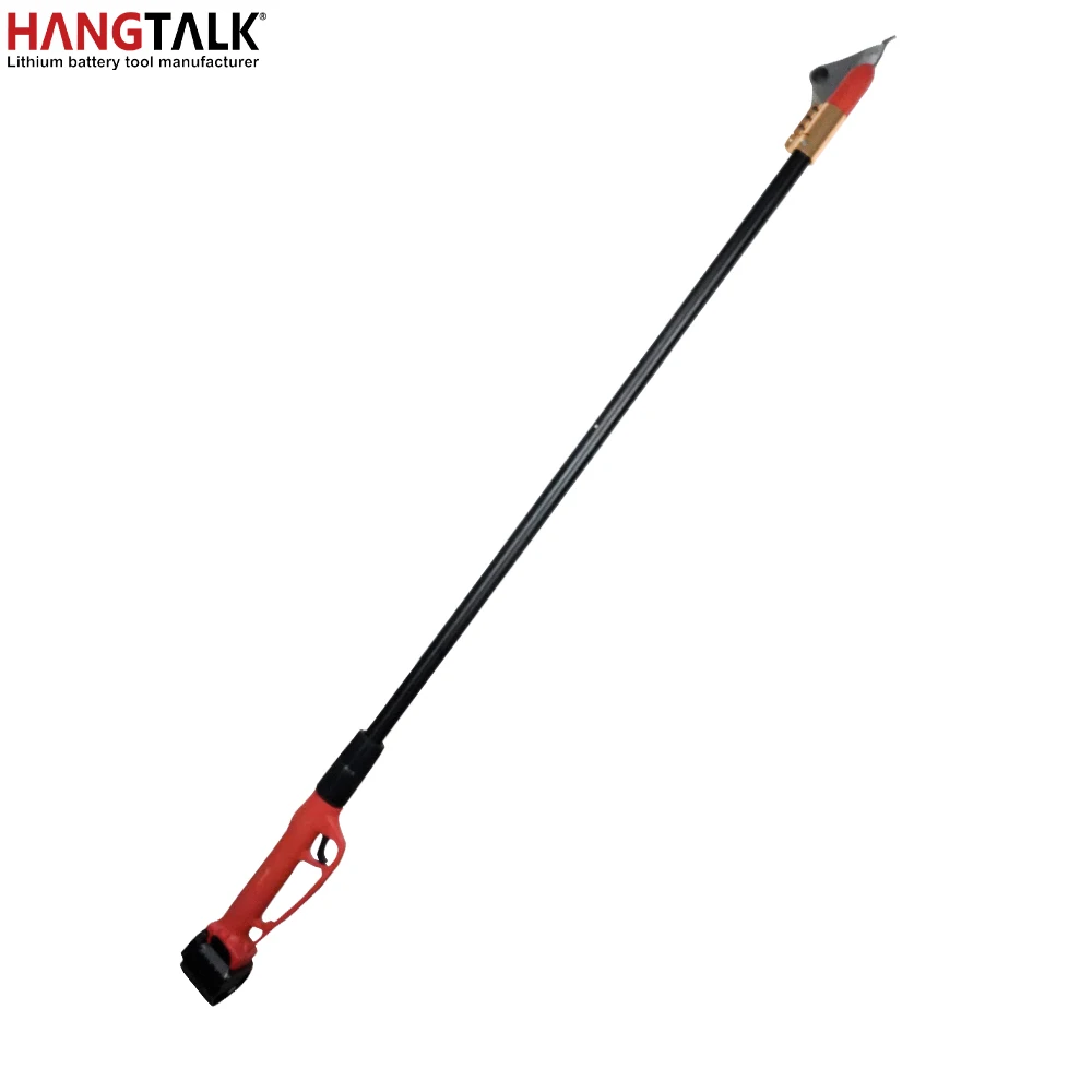 HANGTALK Professional Cordless Electric Pruner Shears with Extension Pole Long Total 1.6 Meter Garden Tools Pruning Shear KH-G10
