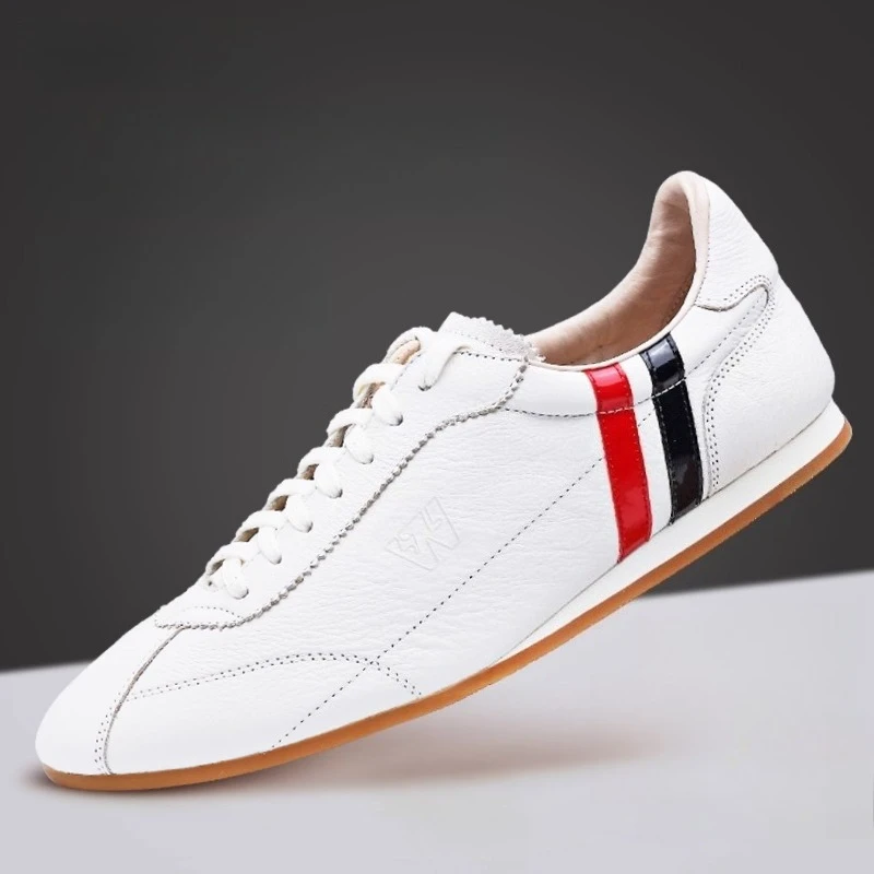 

Genuine Cowhide Leather Tai Chi Shoes for Kung Fu Wushu Martial Arts Soft Flexible Sole Light weight Men Women Footwear