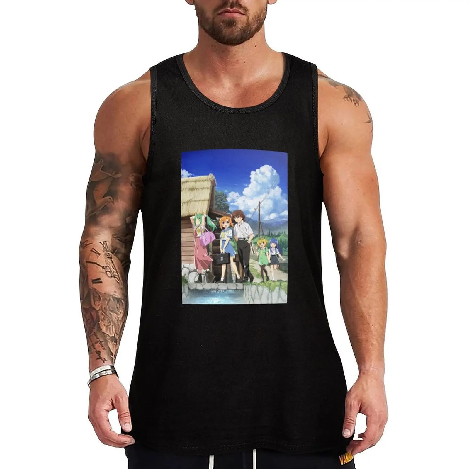 

Higurashi no Naku Koro ni Gou Tank Top Work Outdoor Tank Top Durable Utility Sleeveless