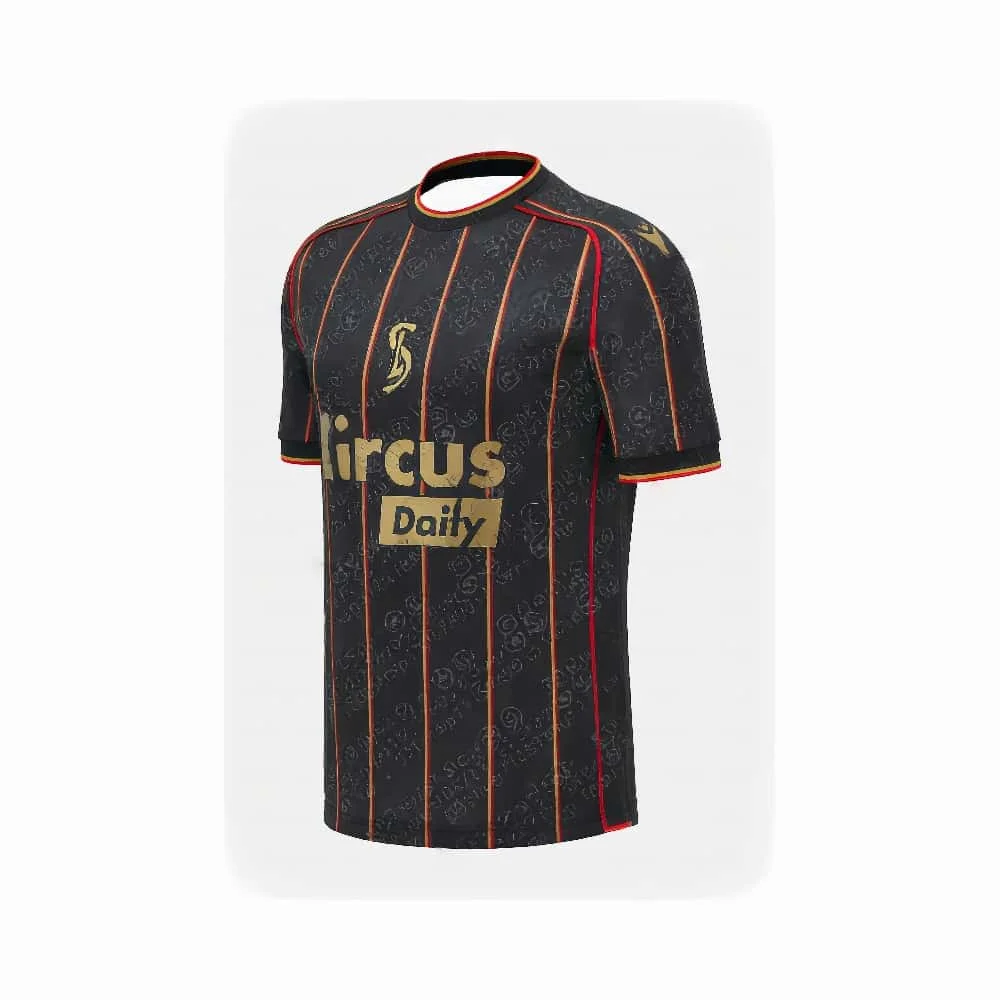 2025-26 Sommer Herren Atmungsaktives Fußballtrikot Schnelltrocknendes Oberteil Erwachsene Männer Heim-Fußball S-Standard L-Liègei Sport Auswärts – Detail 10