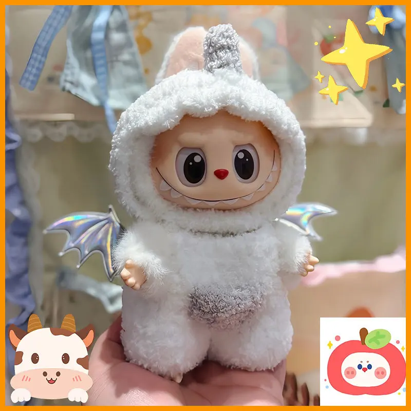 

Виниловая кукла-подвеска для Labubu, милая детская одежда, Labubu Generation, стоячий ангел, одежда ручной работы для креативных аксессуаров