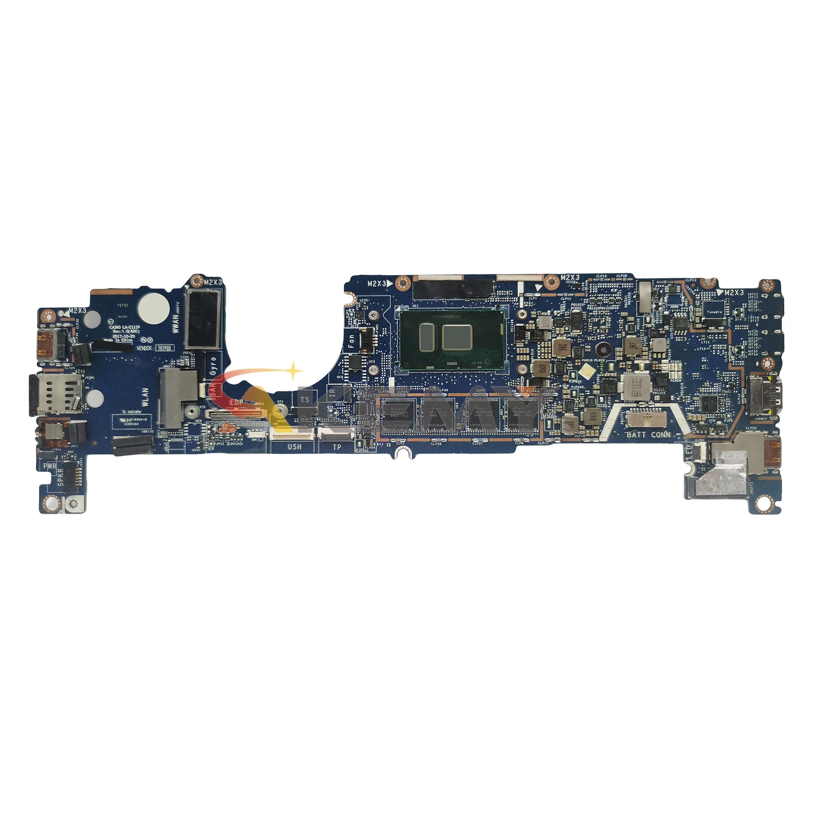 Imagem -04 - Akemy La-e111p Placa-mãe para Laptop Dell Latitude 5289 7389 0kjkkg 07dcrr 04t8fj Mainboard i3 i5 i7 7th Gen Cpu 4g 8g 16g Ram