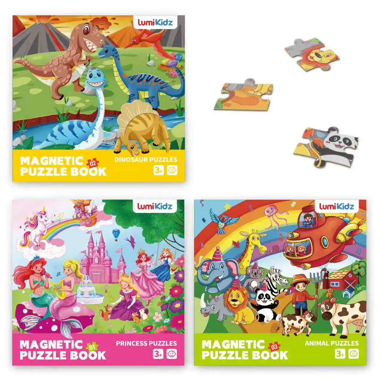 

Набор магнитных пазлов из 60 элементов для детей 3-6 лет: Русалка, Принцесса, Зоопарк, Динозавры. Развивающая игрушка для путешествий.