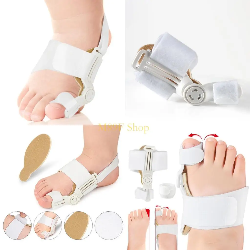M89F Foot Brace Toe Separator For Big Toe Alignment White Color for Most Shoes